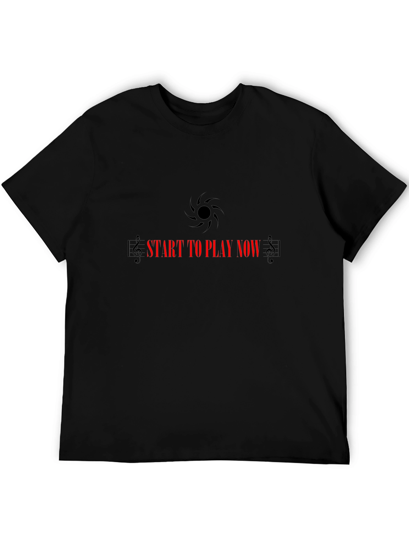 Start to Play Now Black T-Shirt