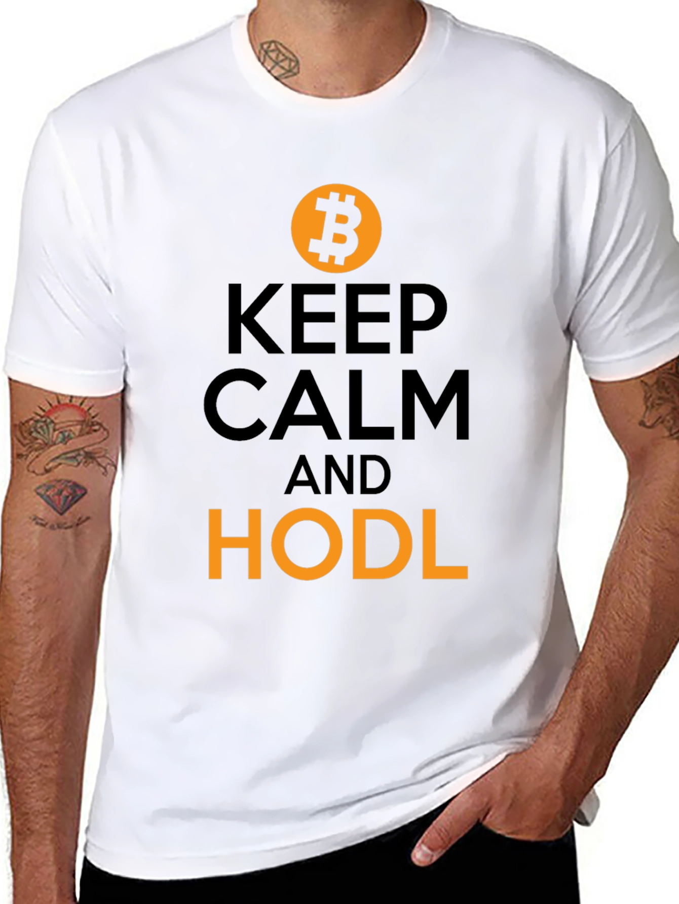 Keep Calm & HODL Bitcoin T-Shirt