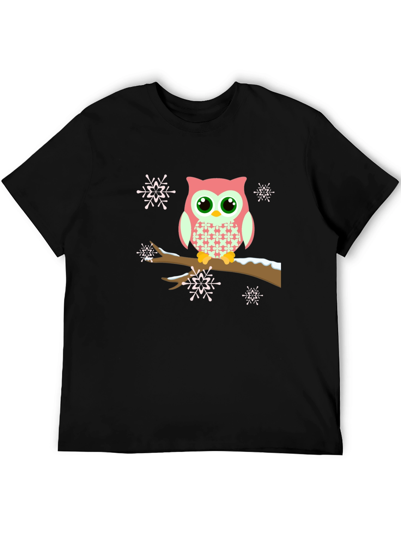 Owl on Branch Graphic Tee
