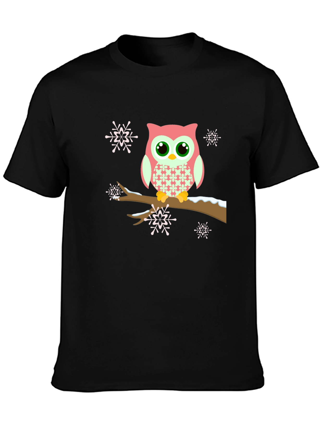 Owl on Branch Graphic Tee