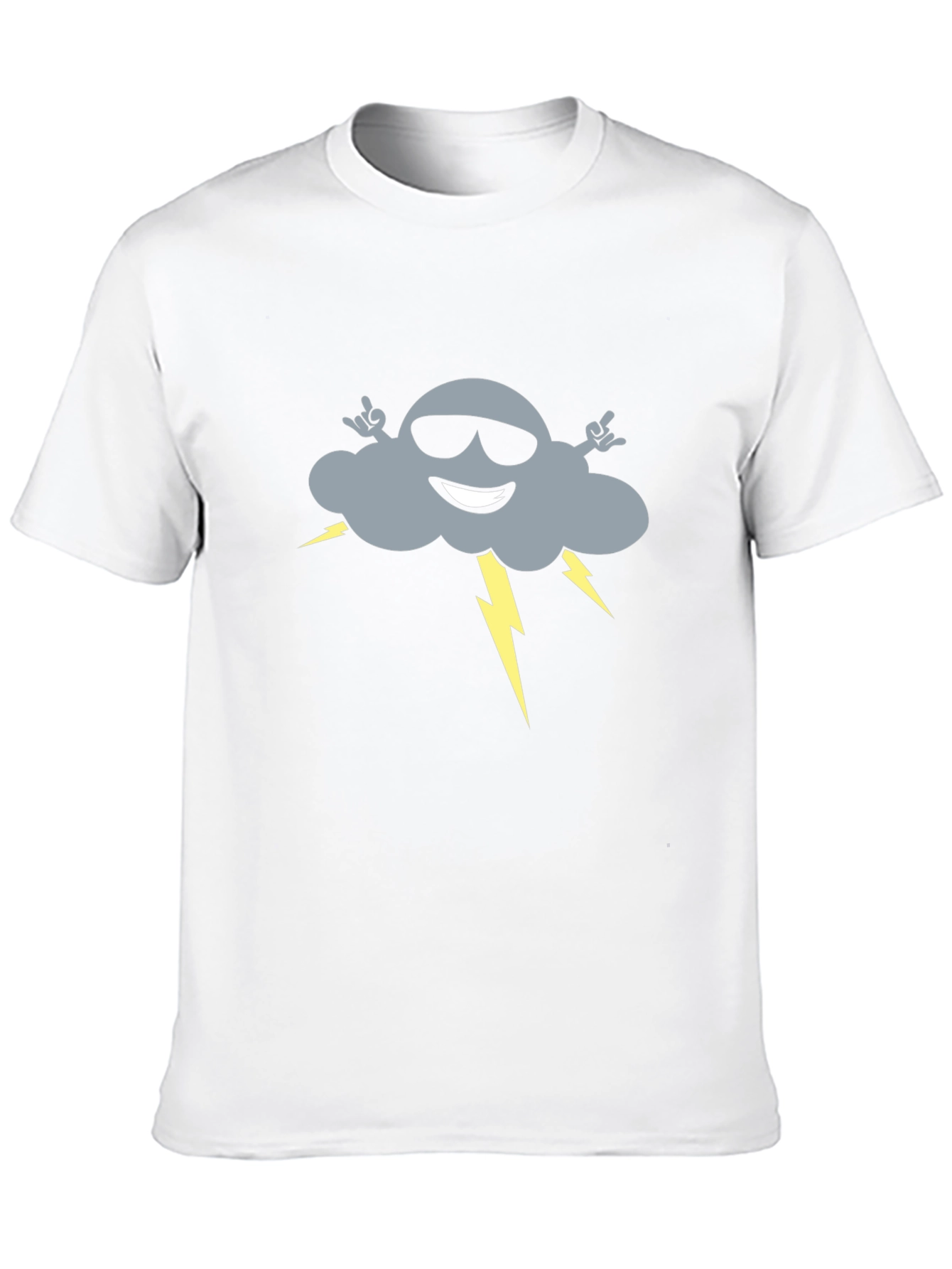 Cool Cloud Graphic Tee - Black Cotton T-Shirt