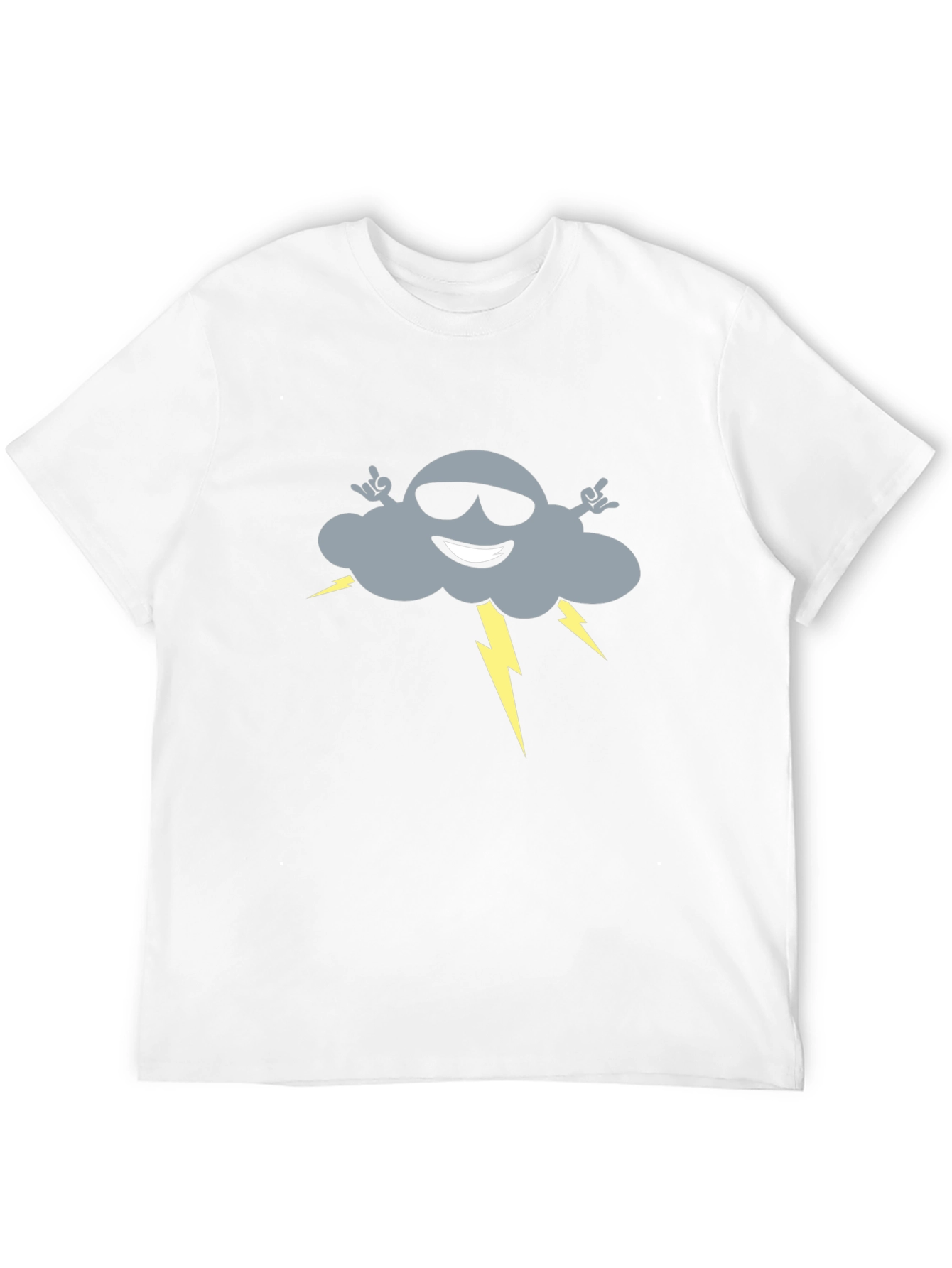 Cool Cloud Graphic Tee - Black Cotton T-Shirt