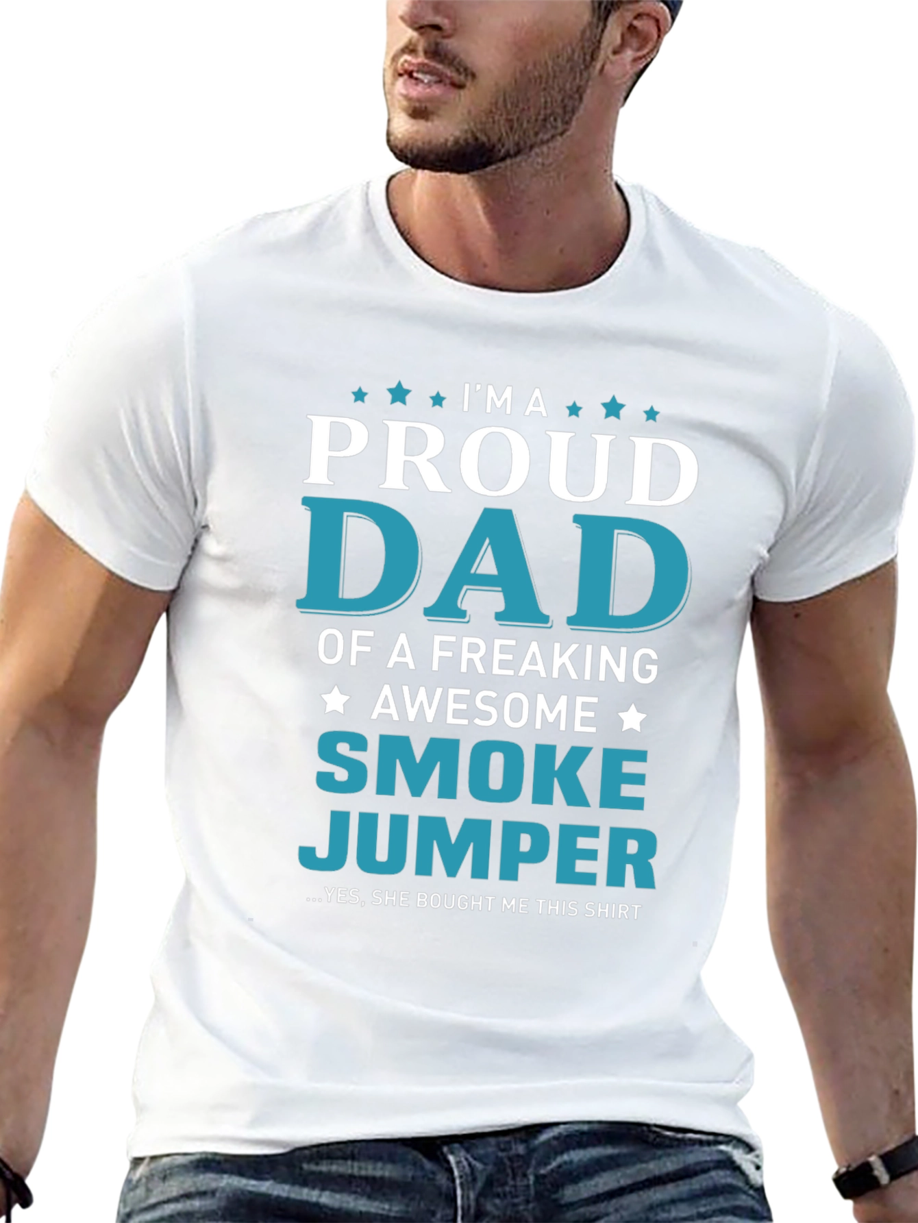 Proud Smoke Jumper Dad Graphic T-Shirt