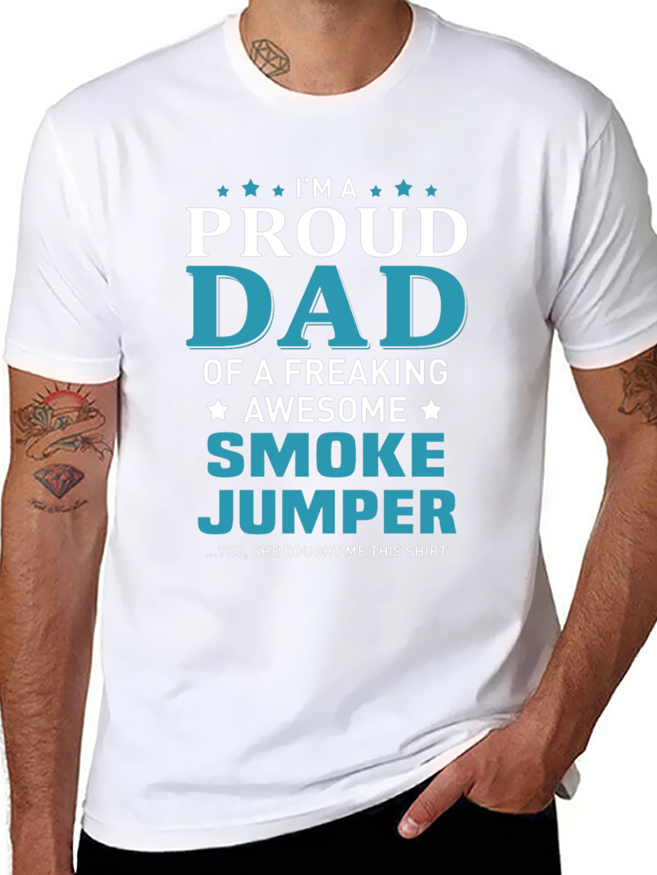Proud Smoke Jumper Dad Graphic T-Shirt