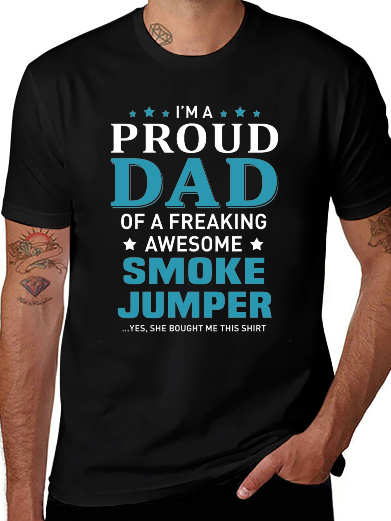 Proud Smoke Jumper Dad Graphic T-Shirt