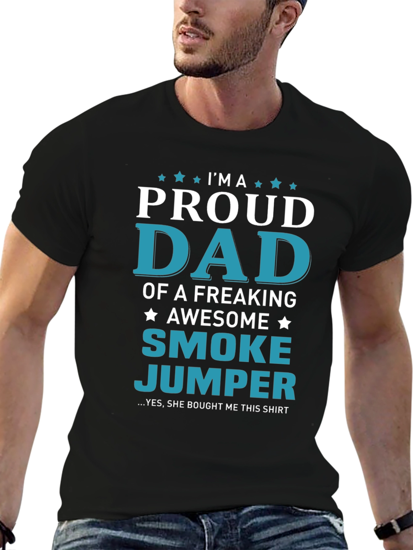 Proud Smoke Jumper Dad Graphic T-Shirt
