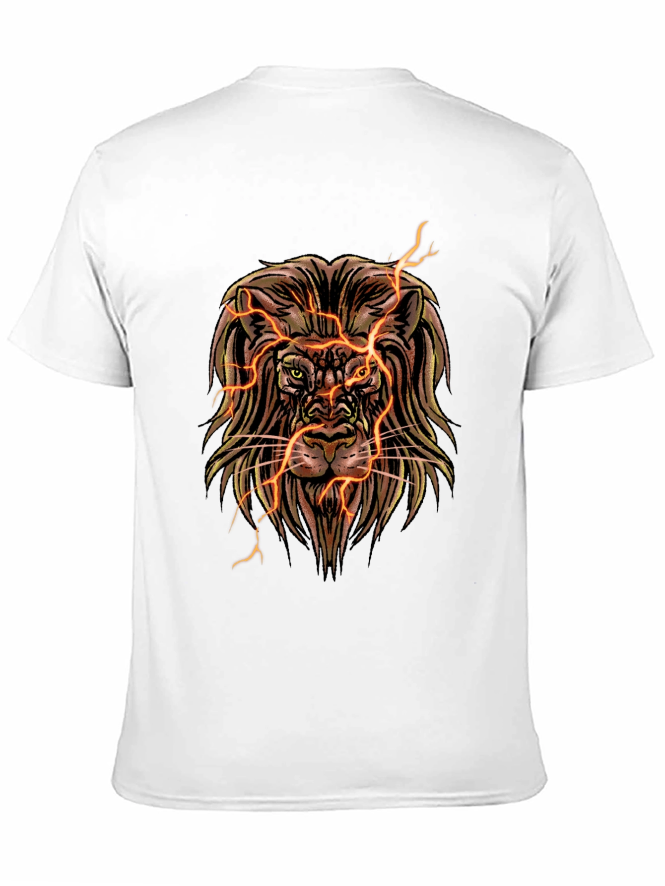 Electric Lion Graphic T-Shirt - Black