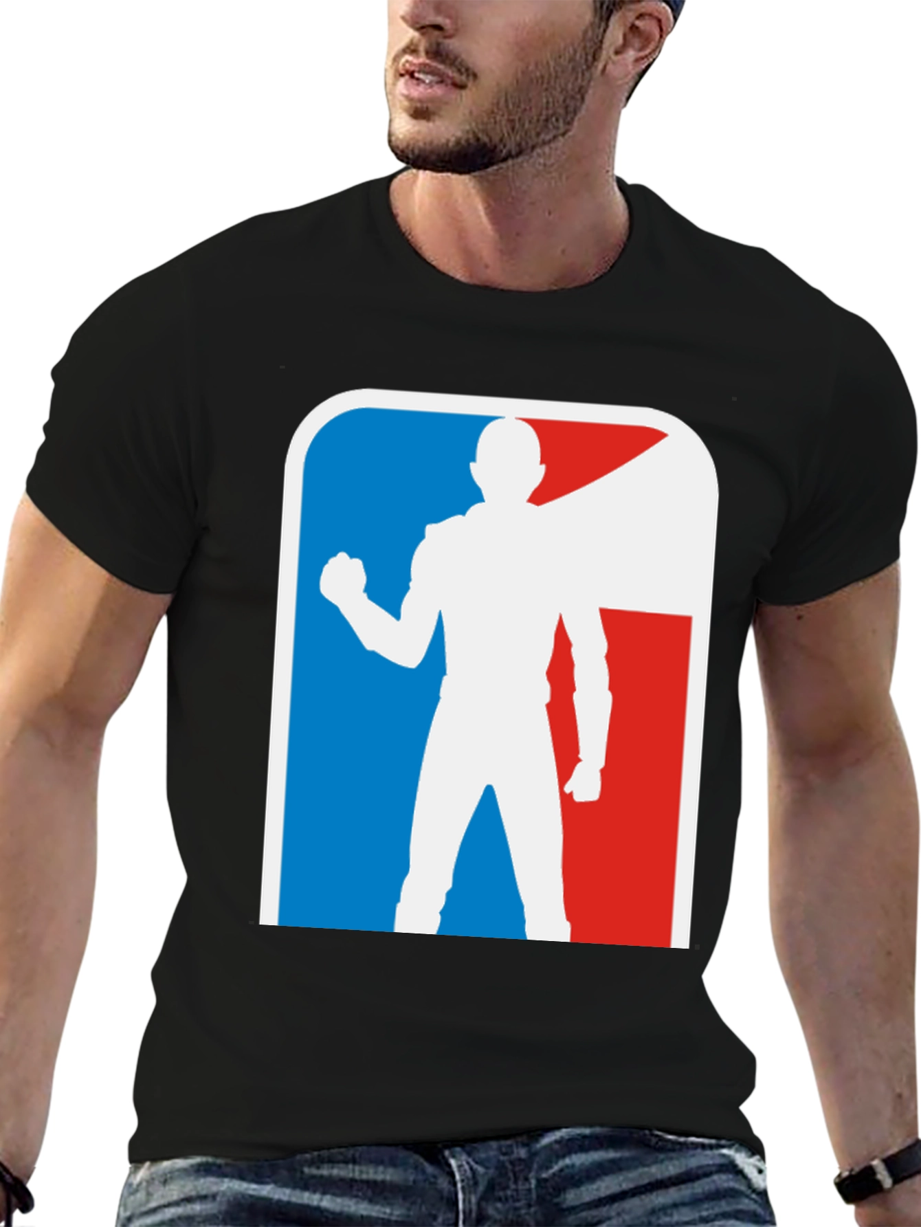 Superhero Silhouette Graphic T-Shirt