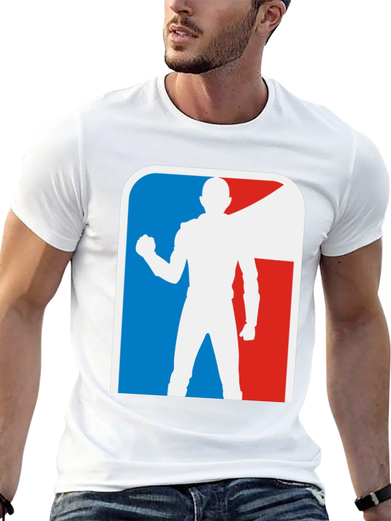 Superhero Silhouette Graphic T-Shirt
