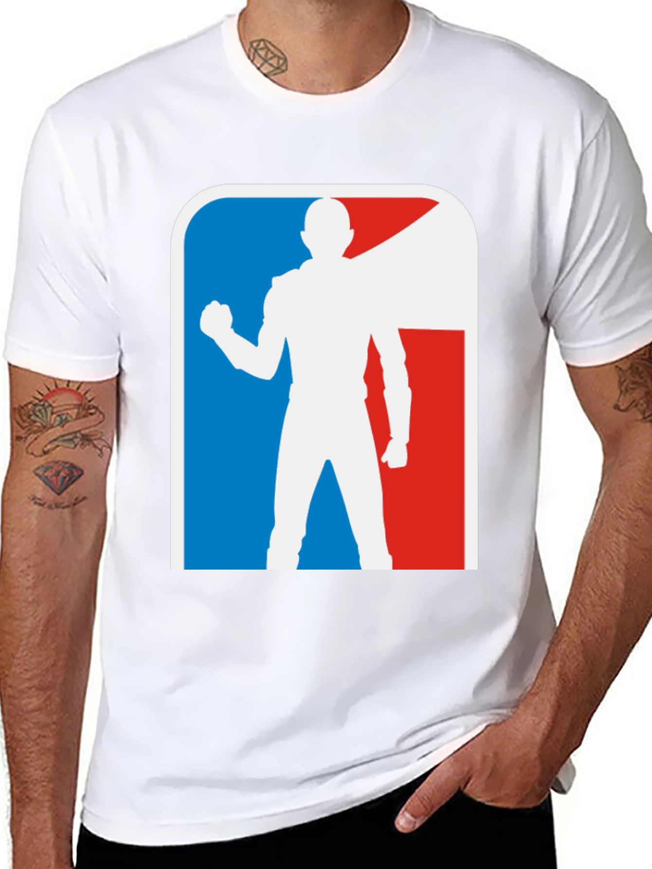 Superhero Silhouette Graphic T-Shirt