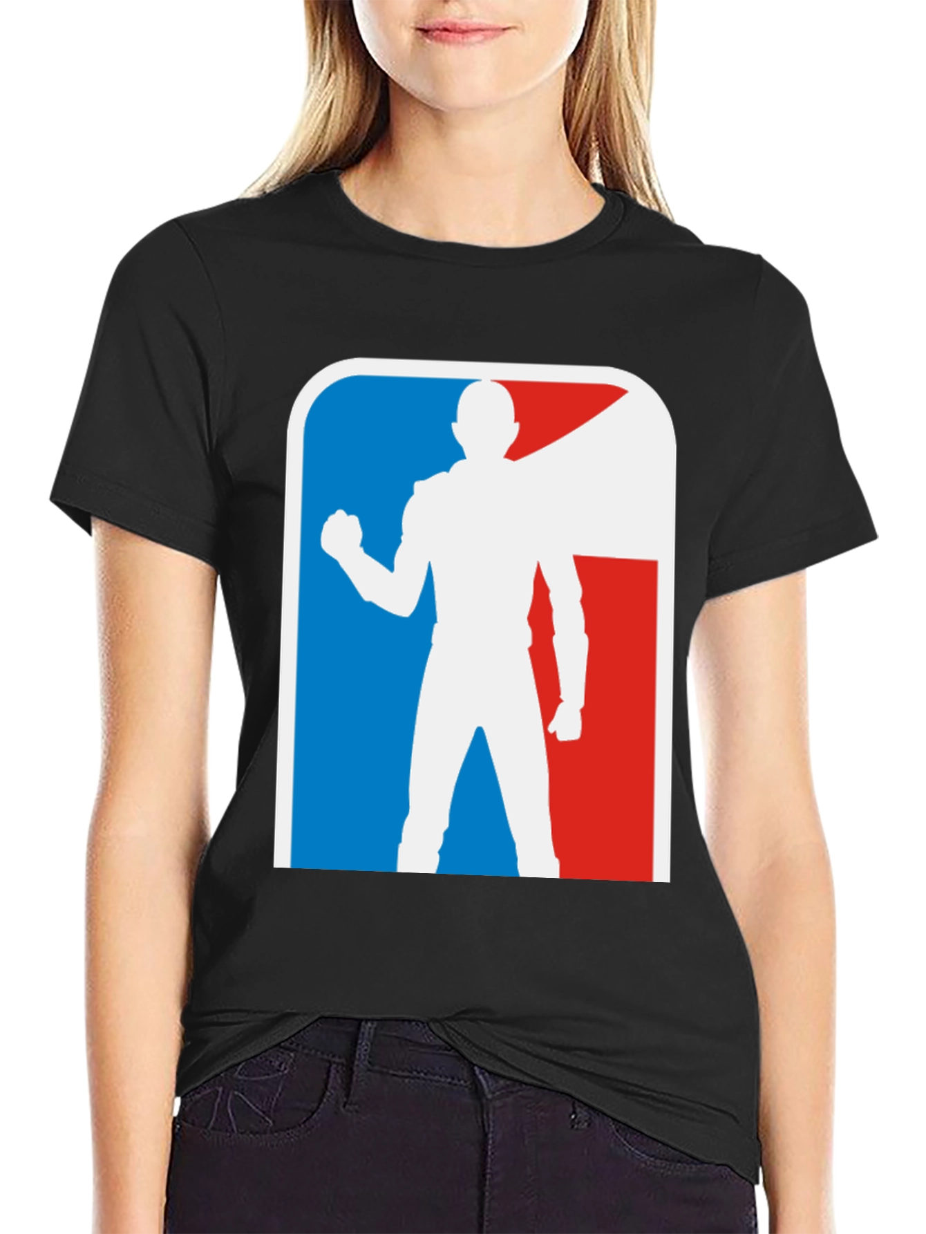Superhero Silhouette Graphic T-Shirt