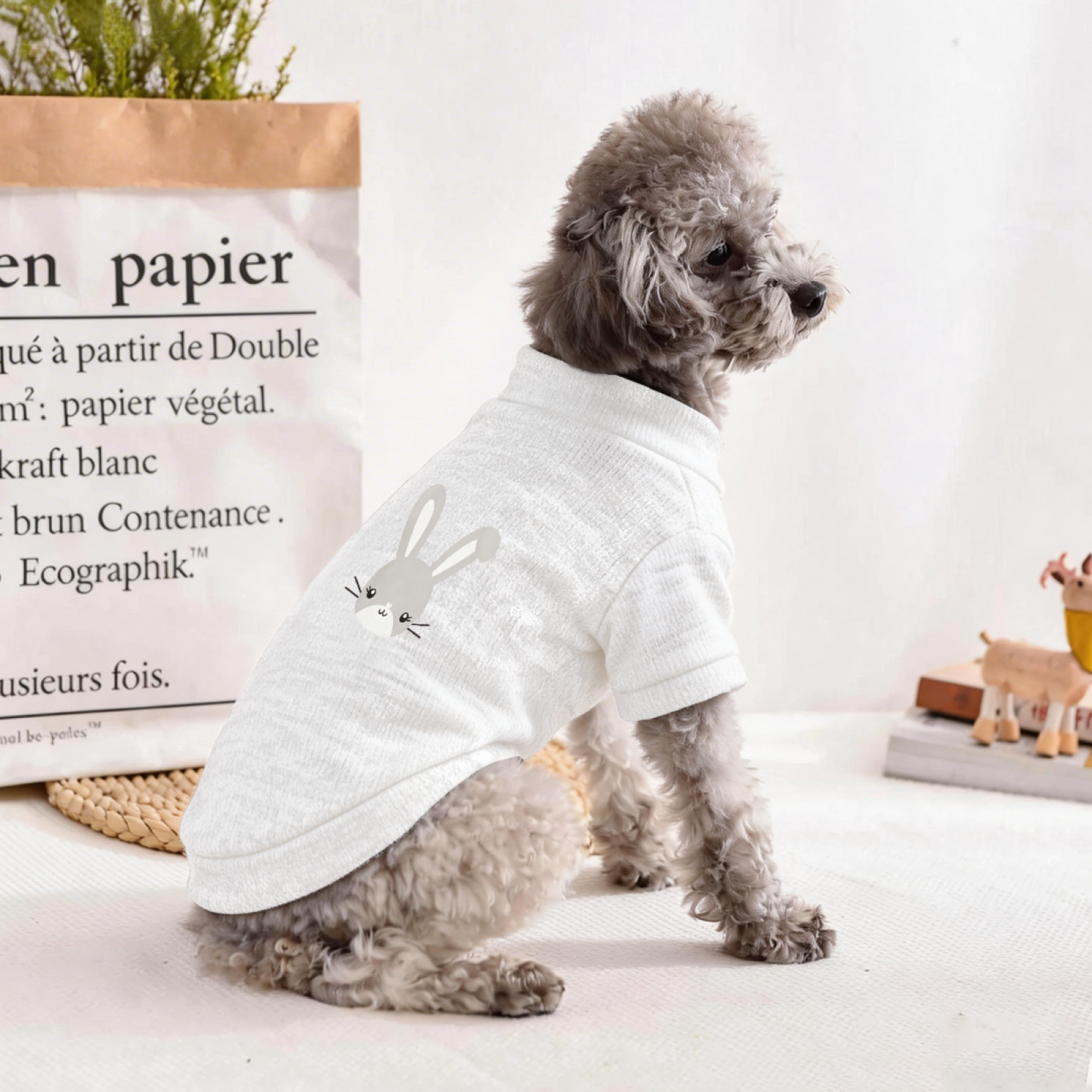 Stylish Solid Color All?Match Pet Cardigan Sweater