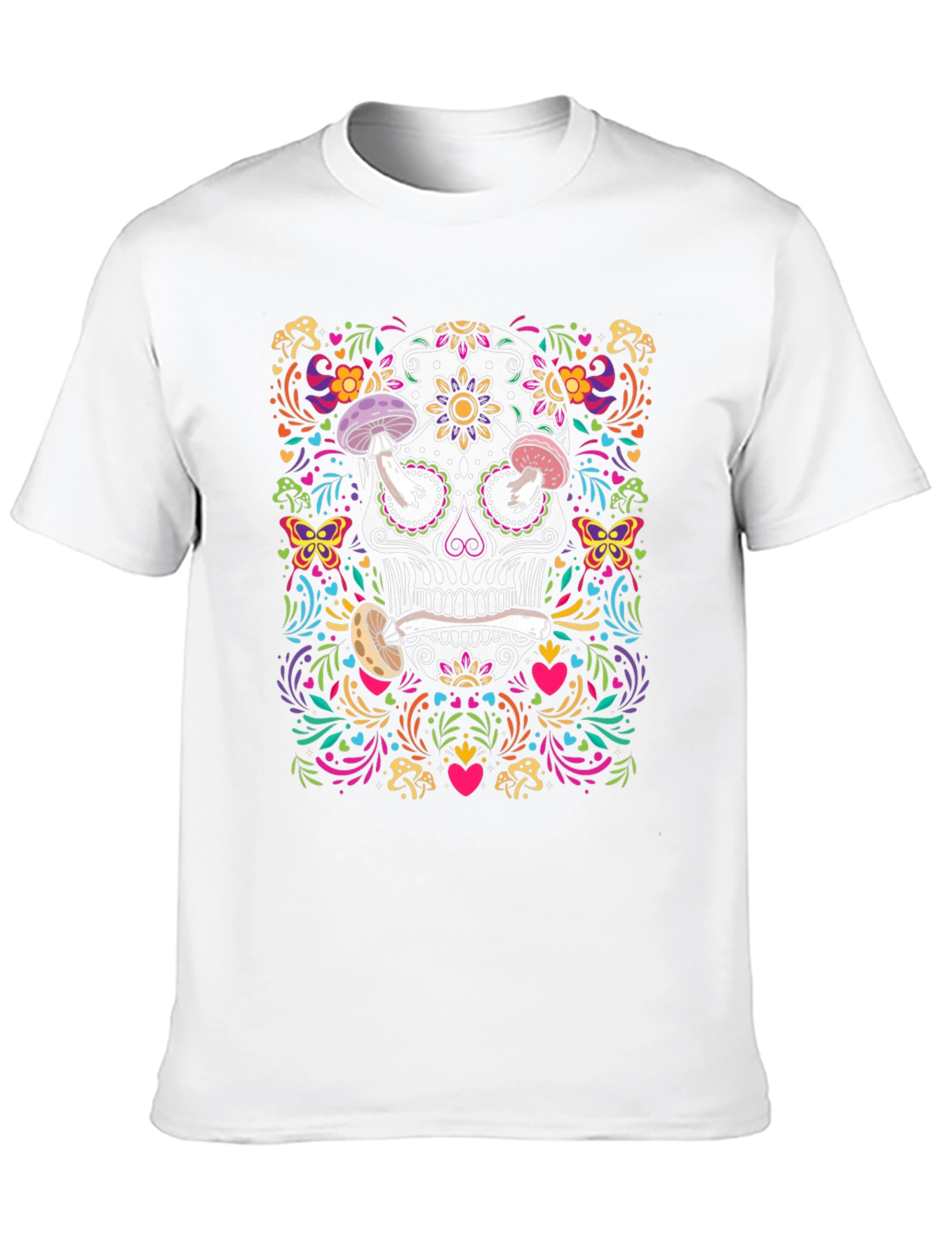 Sugar Skull Mushroom T-Shirt