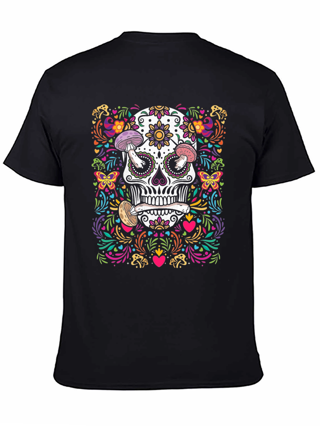 Sugar Skull Mushroom T-Shirt