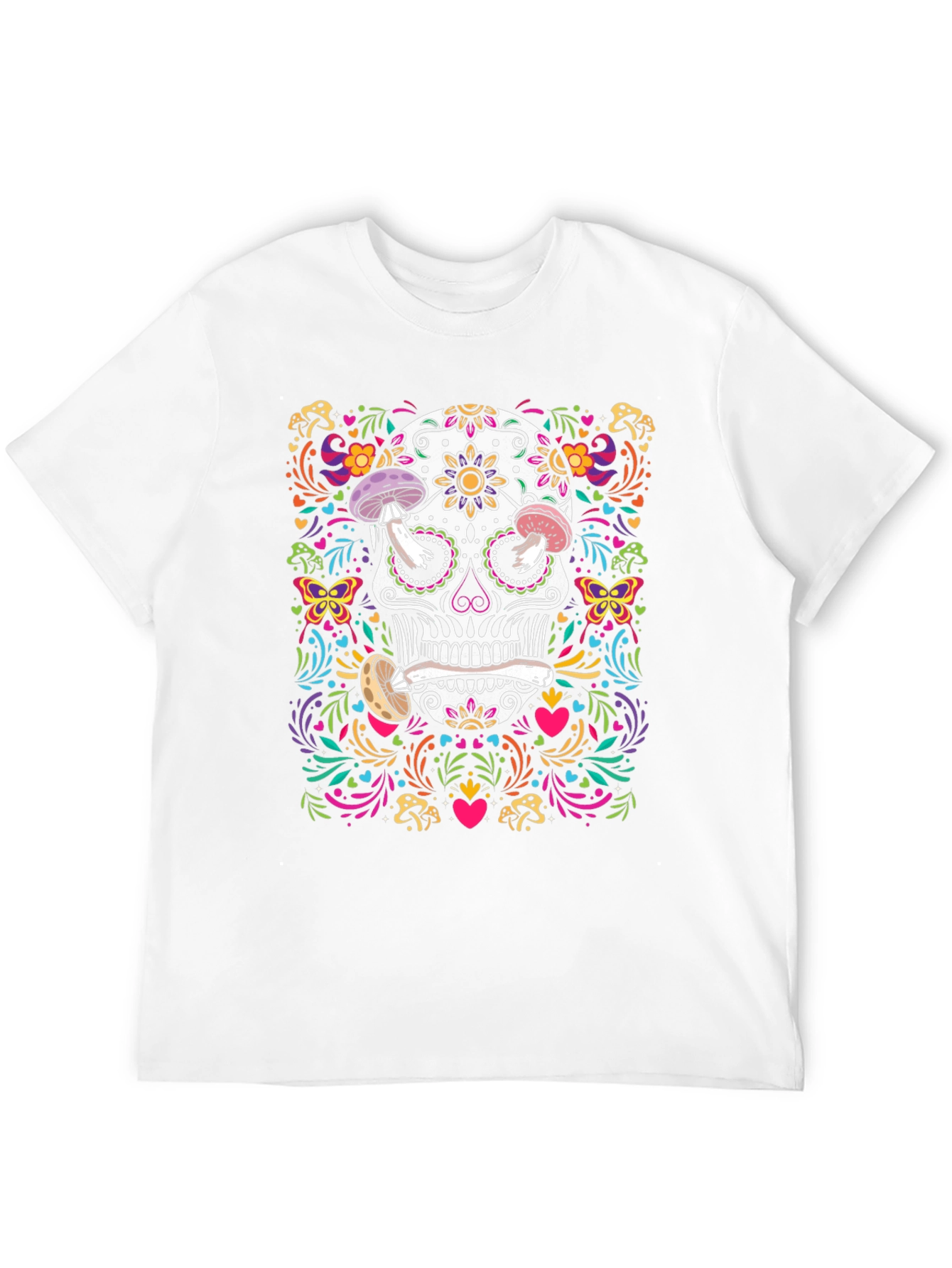 Sugar Skull Mushroom T-Shirt