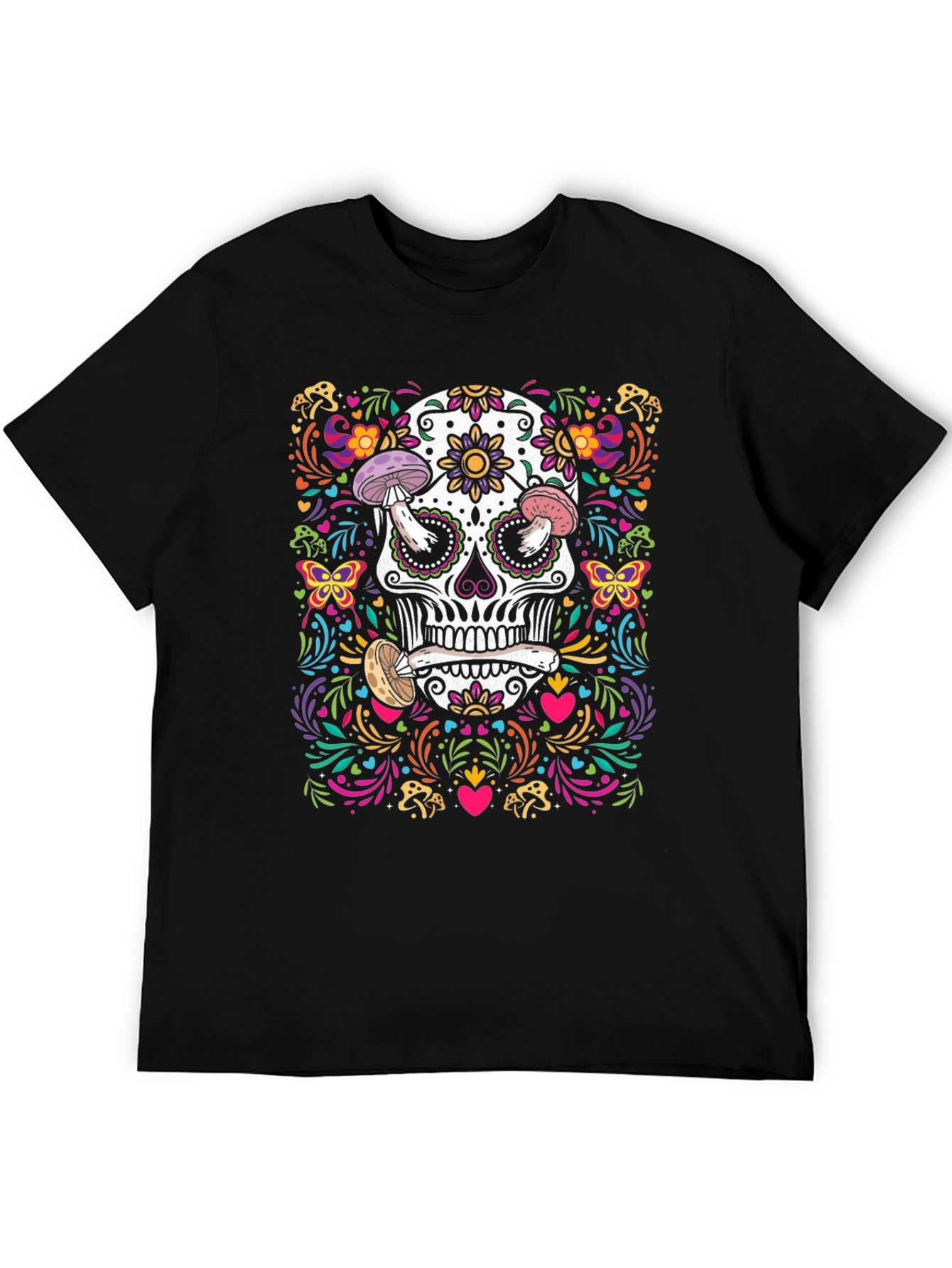 Sugar Skull Mushroom T-Shirt