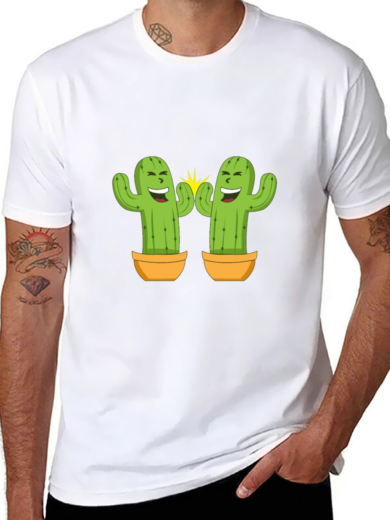 Cactus Buddies Black T-Shirt