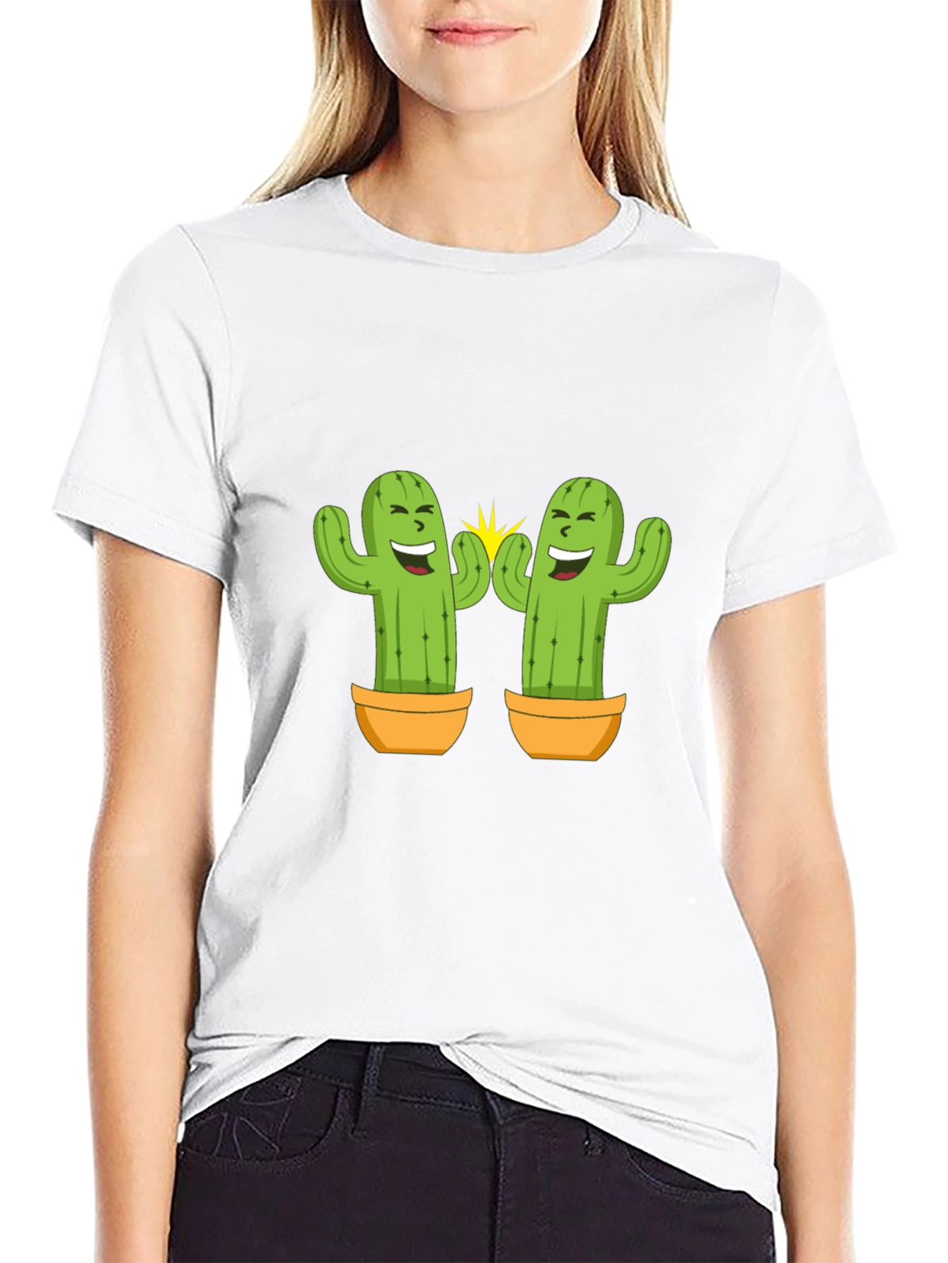 Cactus Buddies Black T-Shirt
