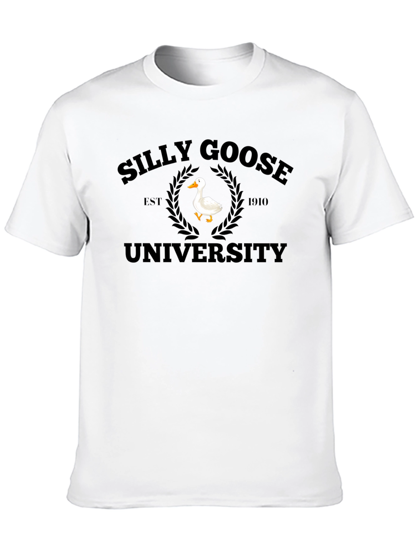 Silly Goose University Black T-Shirt
