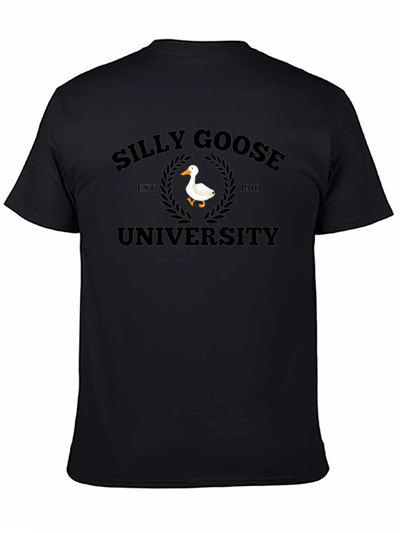 Silly Goose University Black T-Shirt