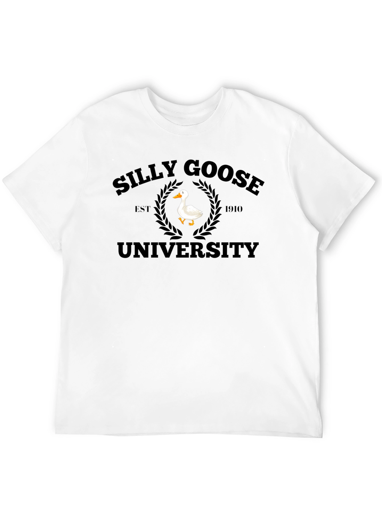 Silly Goose University Black T-Shirt