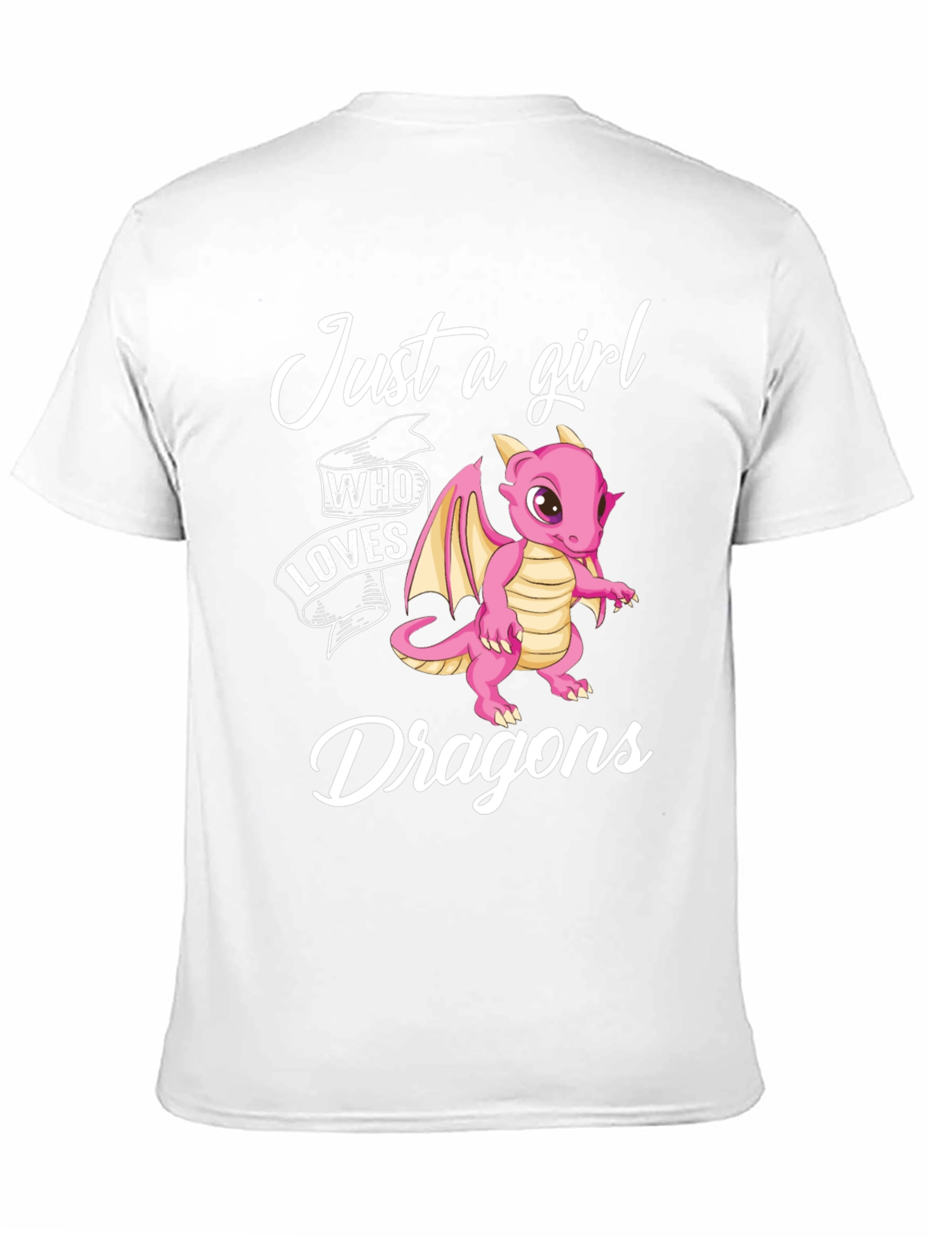 Just a Girl Who Loves Dragons Graphic T-Shirt