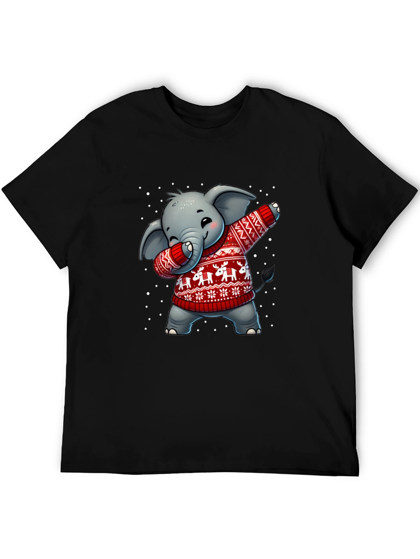 Festive Elephant Dab T-Shirt