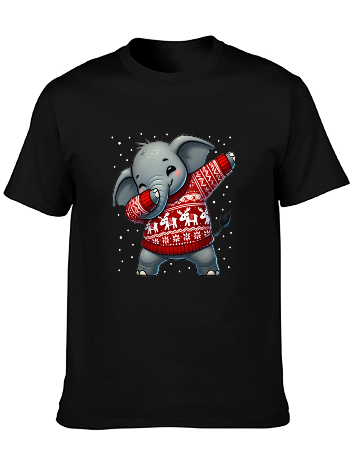 Festive Elephant Dab T-Shirt