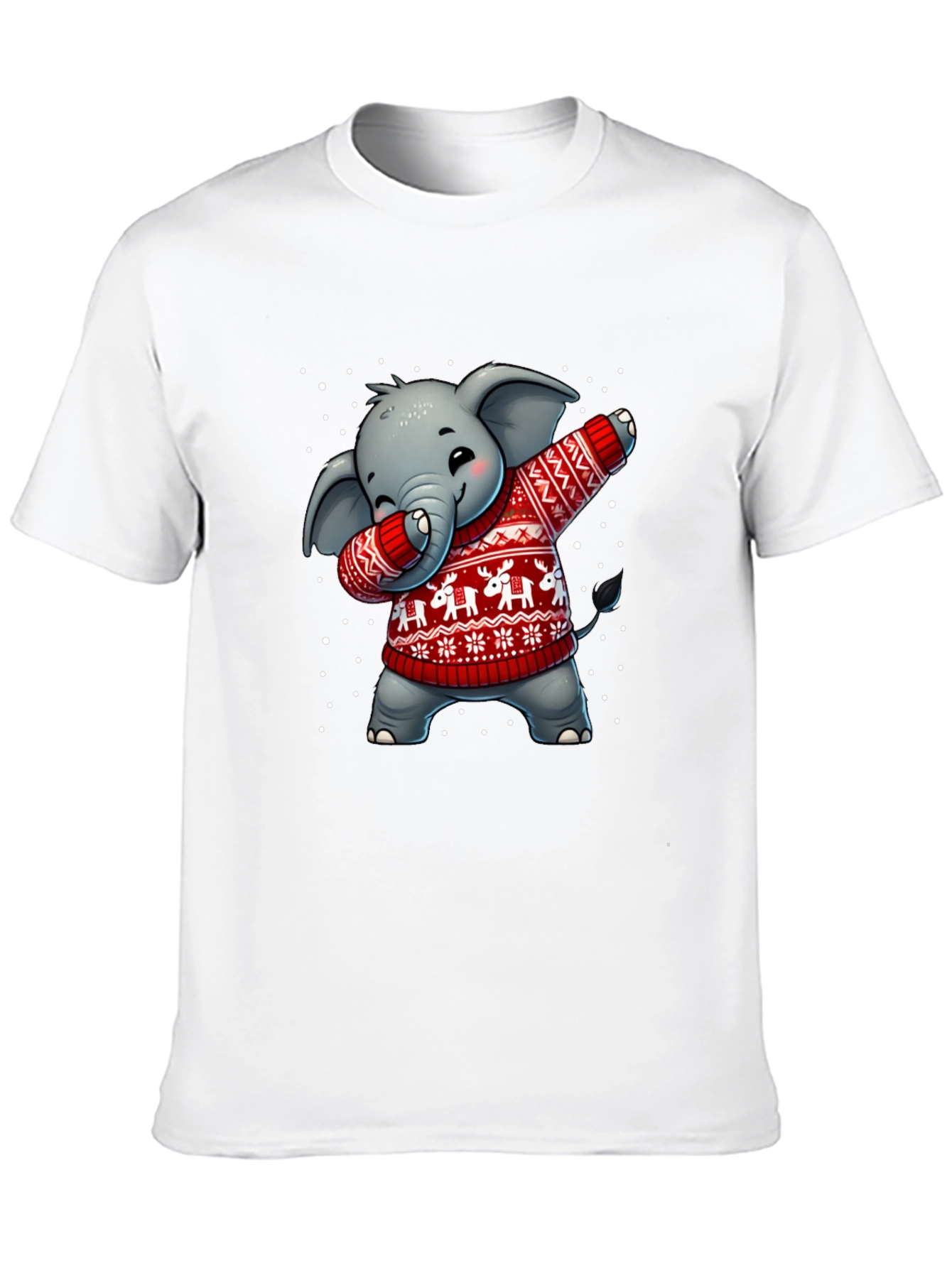 Festive Elephant Dab T-Shirt
