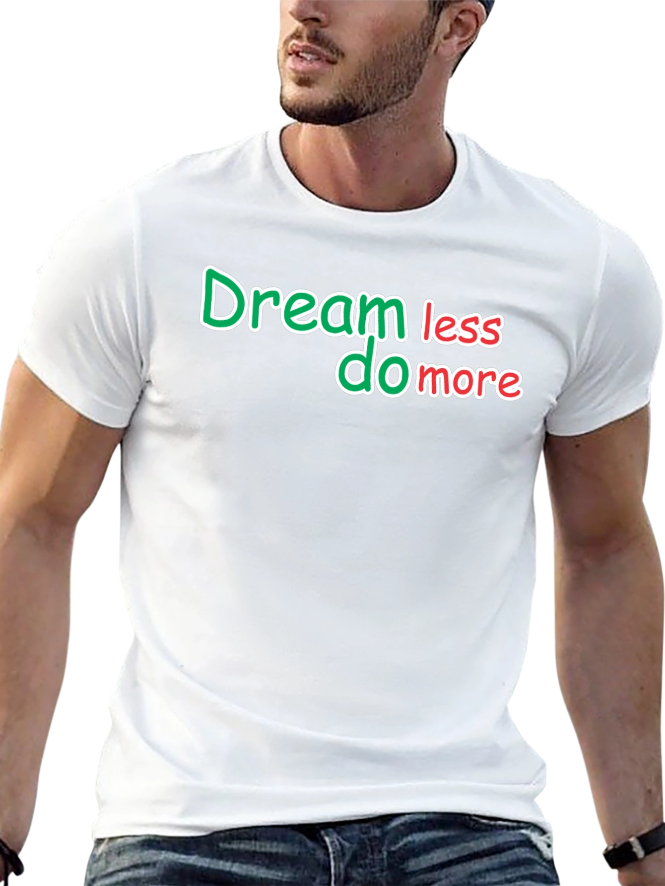 Dream Less Do More Black T-Shirt