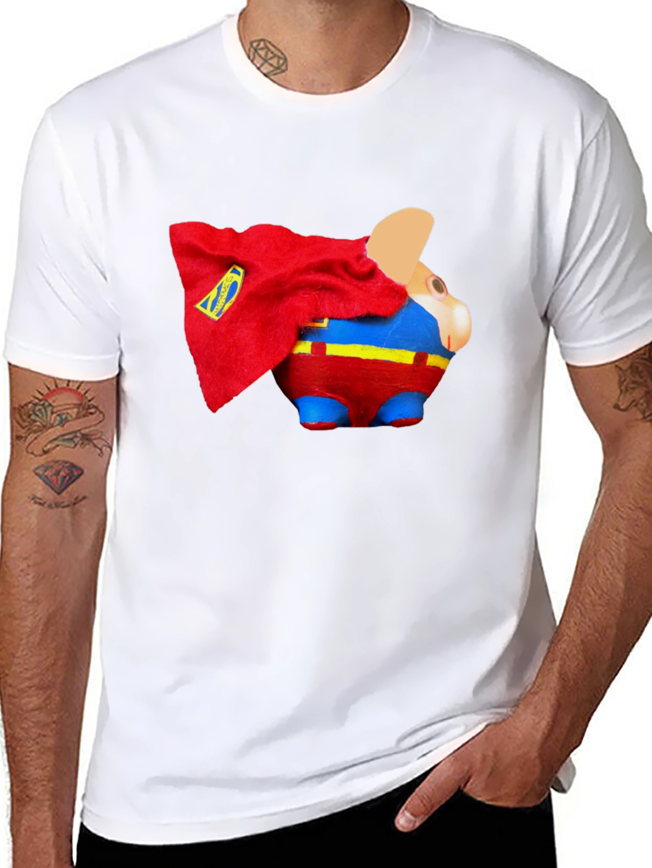 Superman Piggy Bank T-Shirt