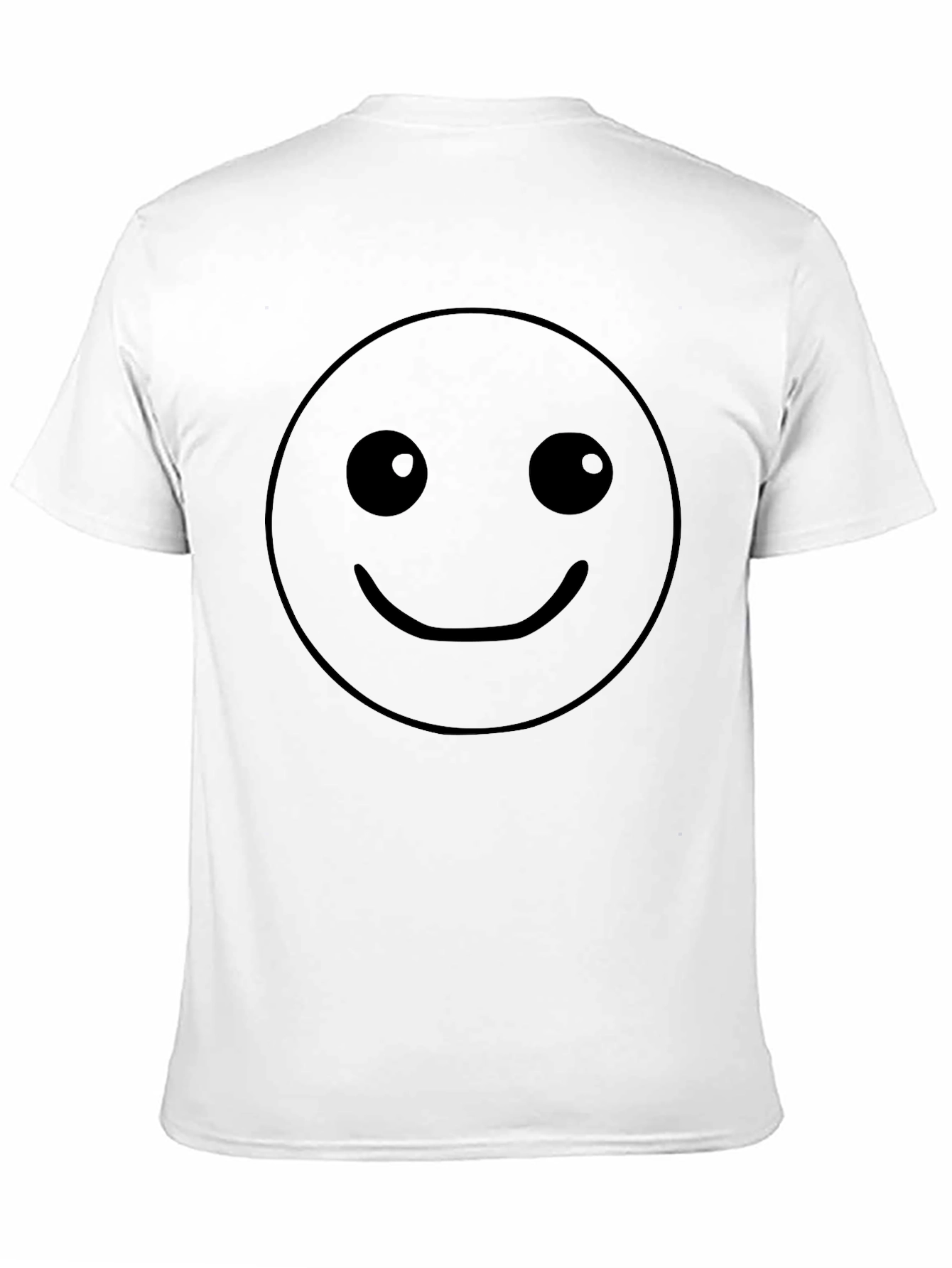 Smiley Face Black T-Shirt - Classic Emoji Graphic Tee