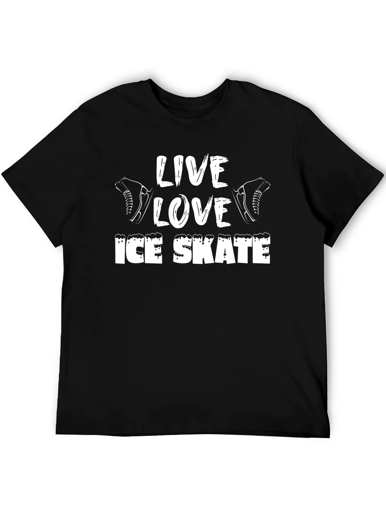 Live Love Ice Skate Graphic T-Shirt