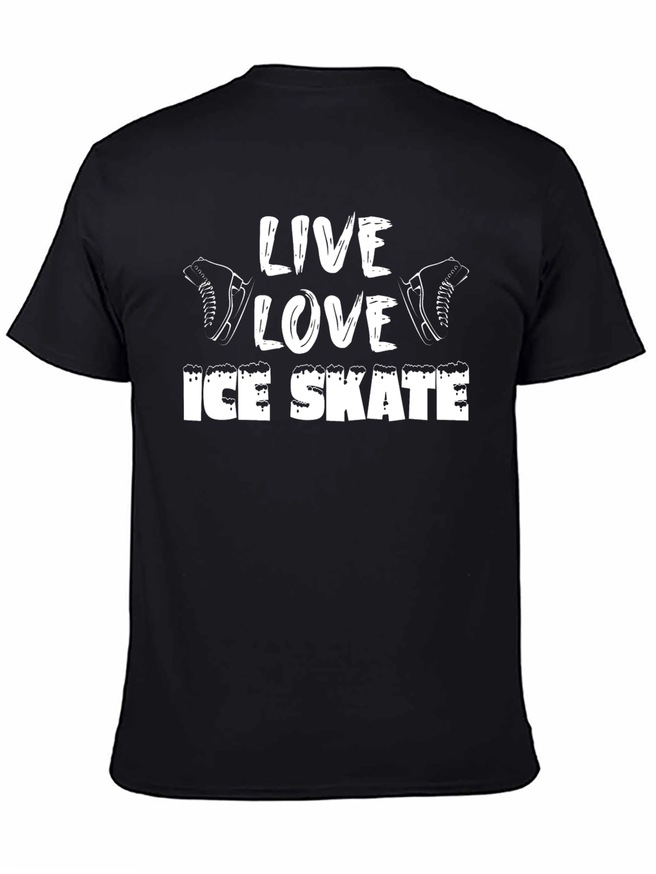 Live Love Ice Skate Graphic T-Shirt