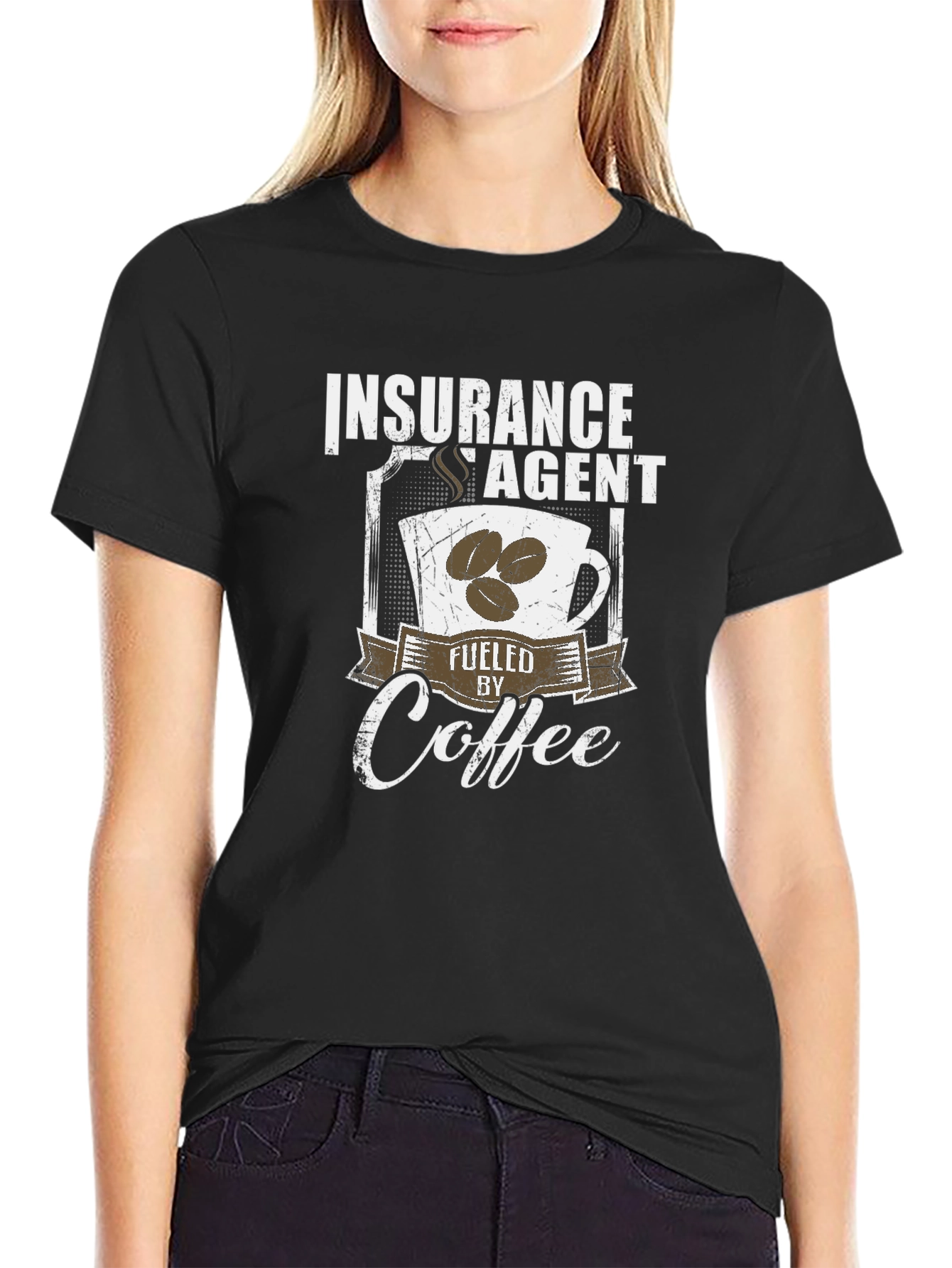 Insurance Agent Fuelled by Coffee T-Shirt