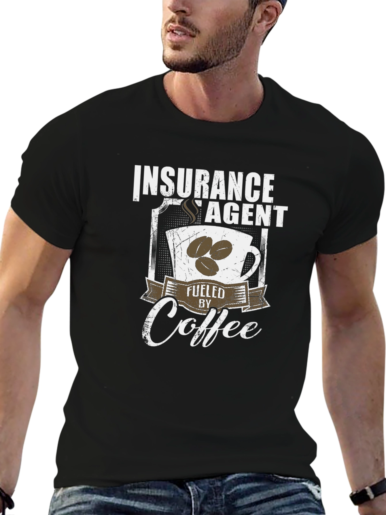 Insurance Agent Fuelled by Coffee T-Shirt