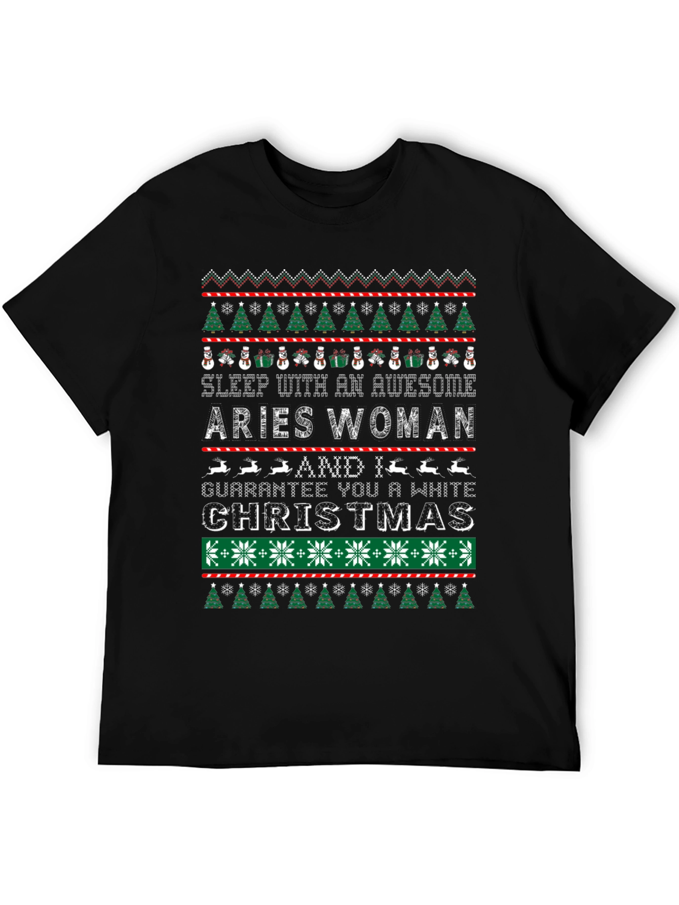Aries Woman Christmas T-Shirt