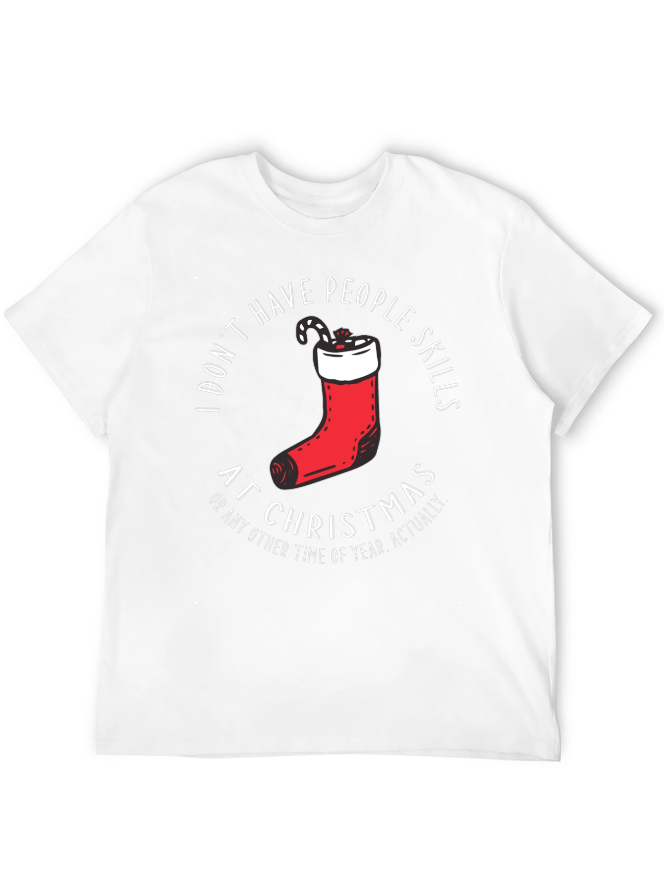Funny Christmas T-Shirt - I Dont Have People Skills