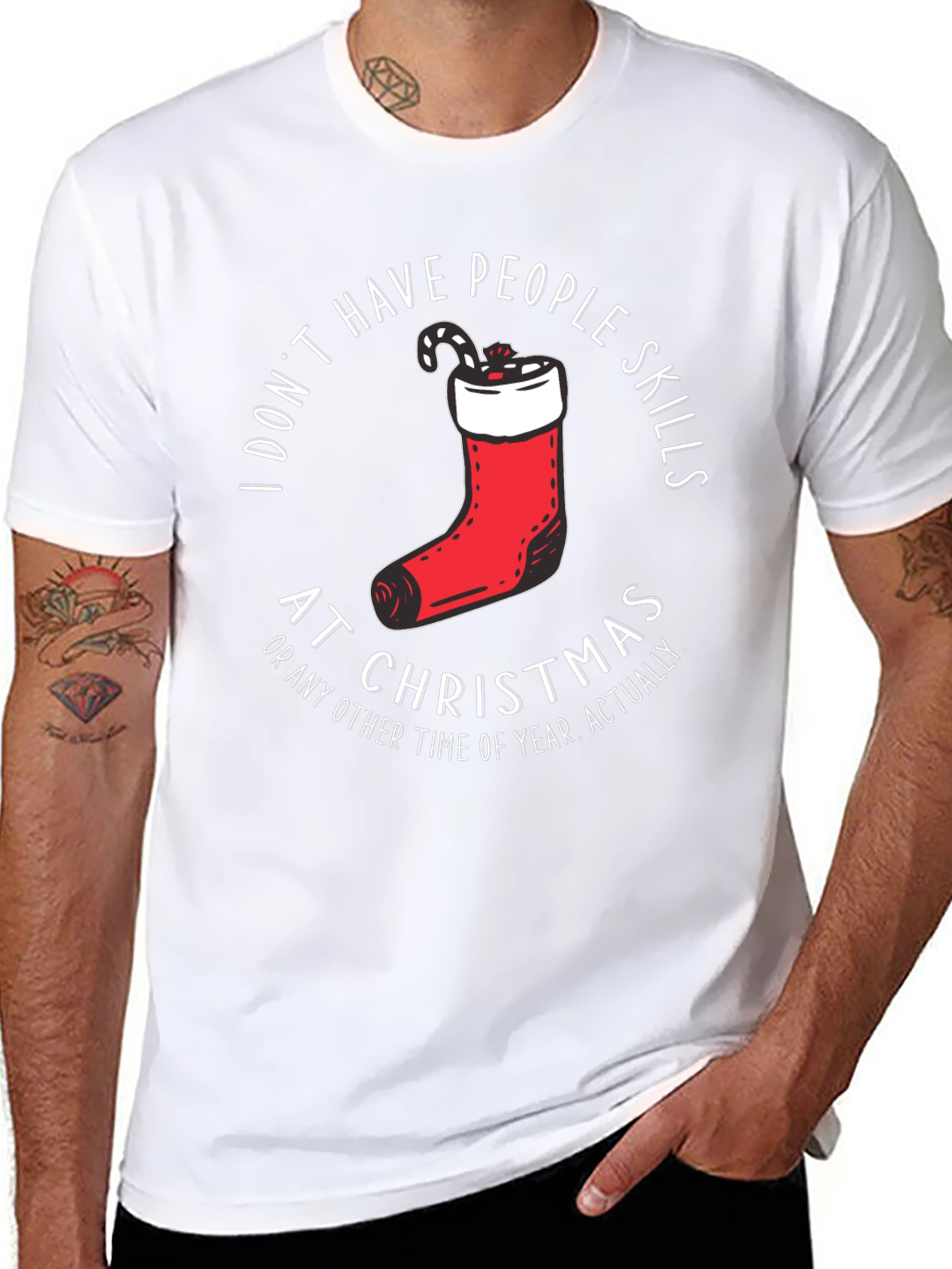 Funny Christmas T-Shirt - I Dont Have People Skills