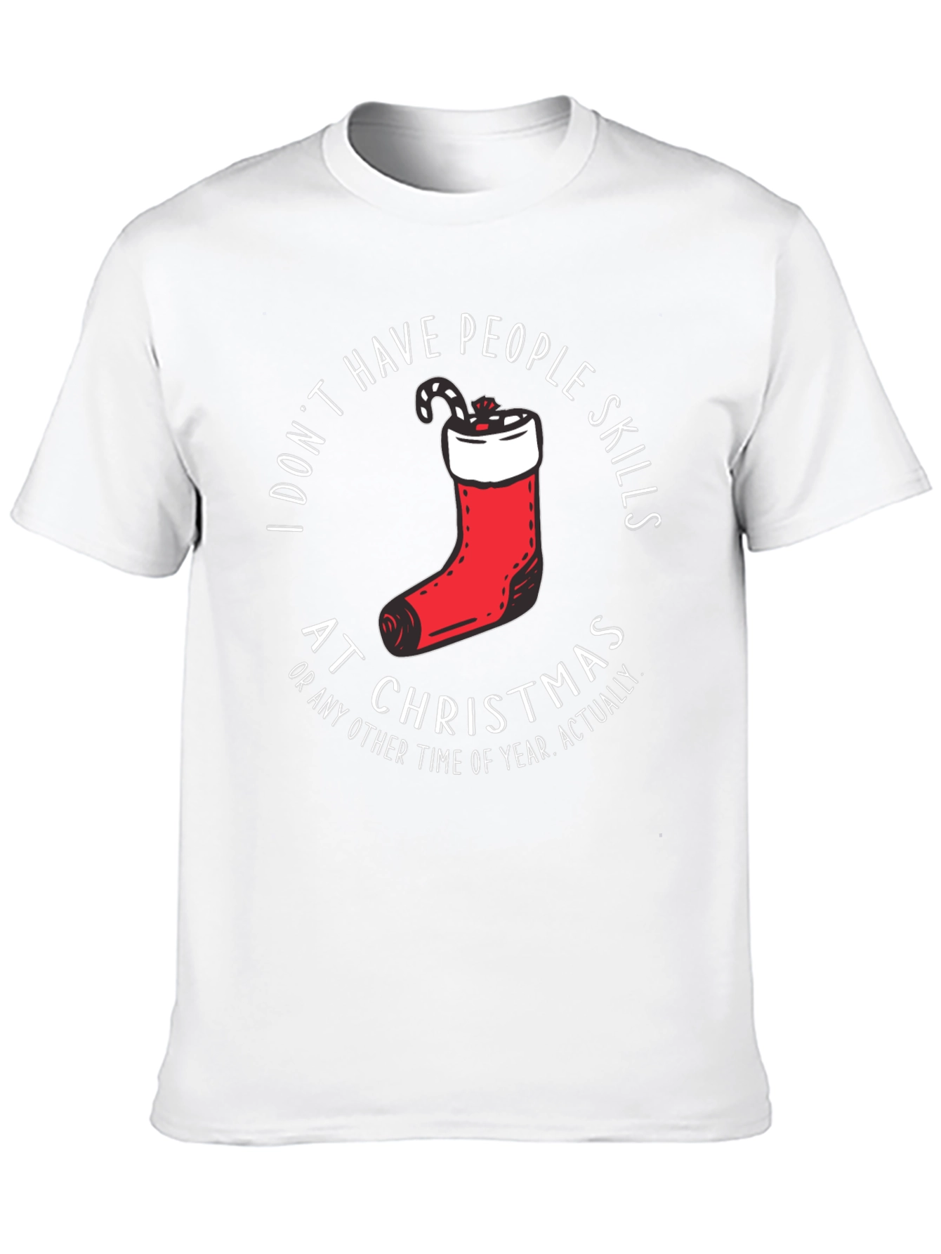 Funny Christmas T-Shirt - I Dont Have People Skills