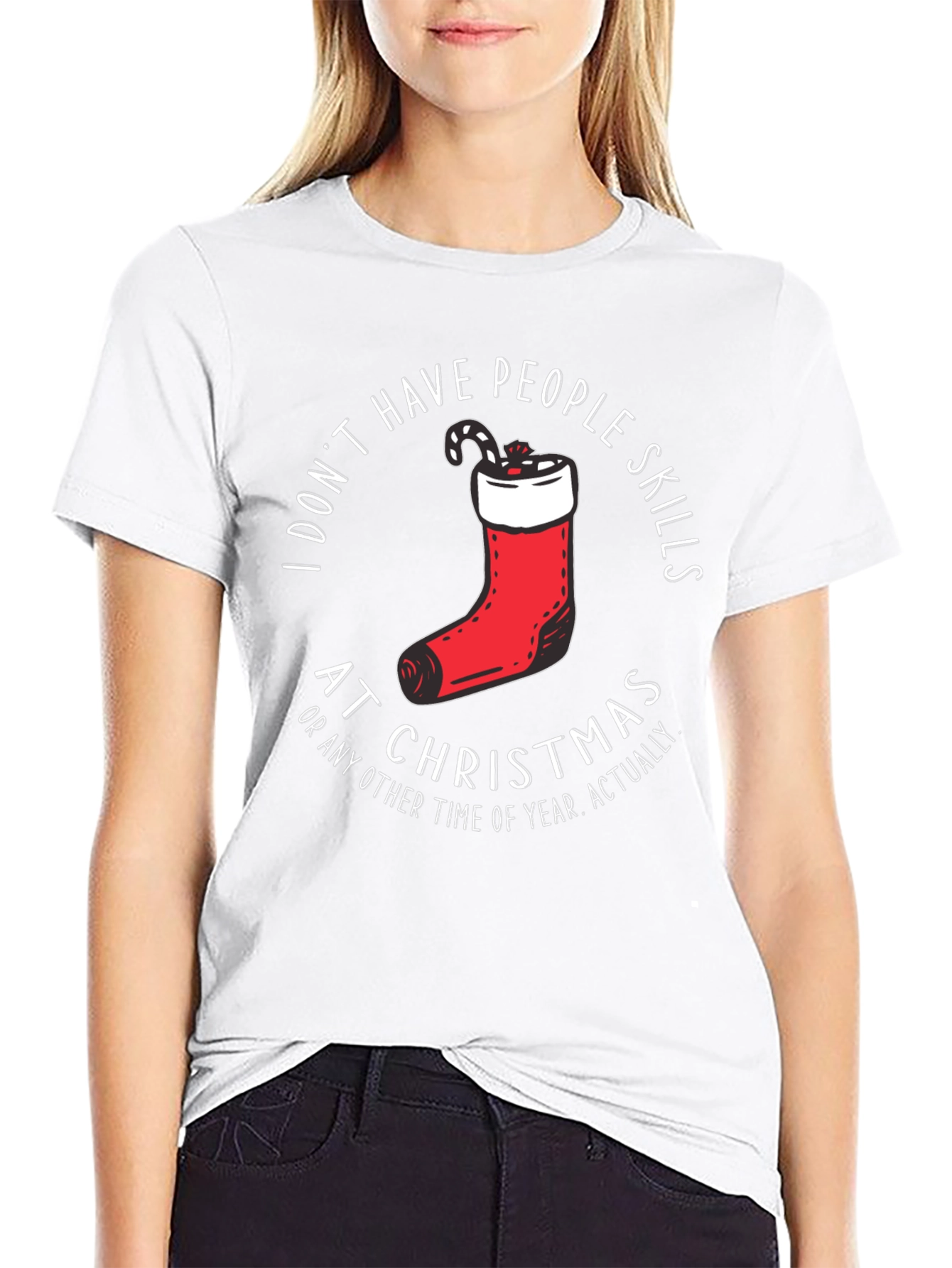 Funny Christmas T-Shirt - I Dont Have People Skills