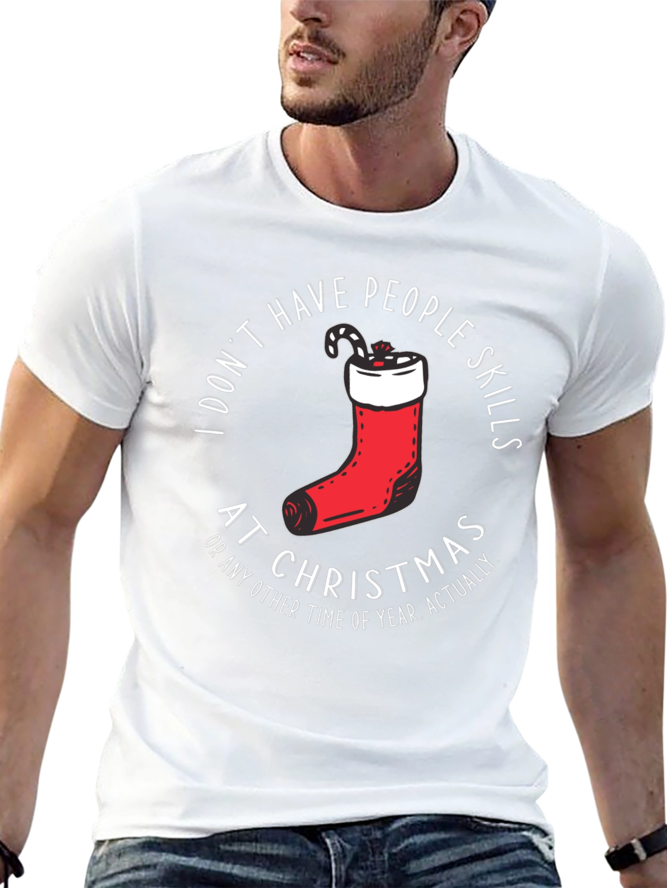 Funny Christmas T-Shirt - I Dont Have People Skills
