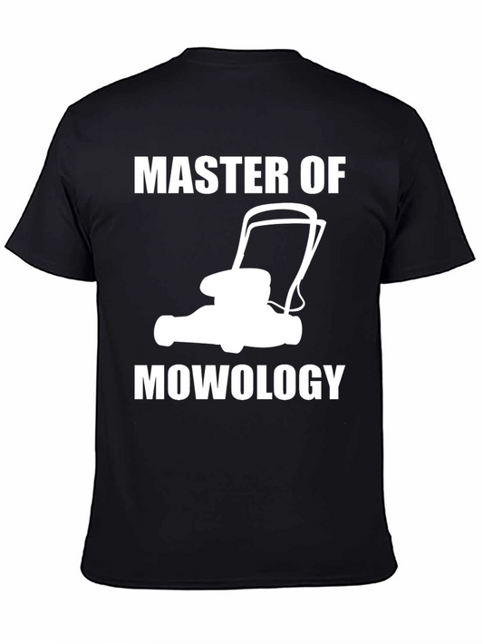 Master of Mowology Funny Lawn Mower T-Shirt