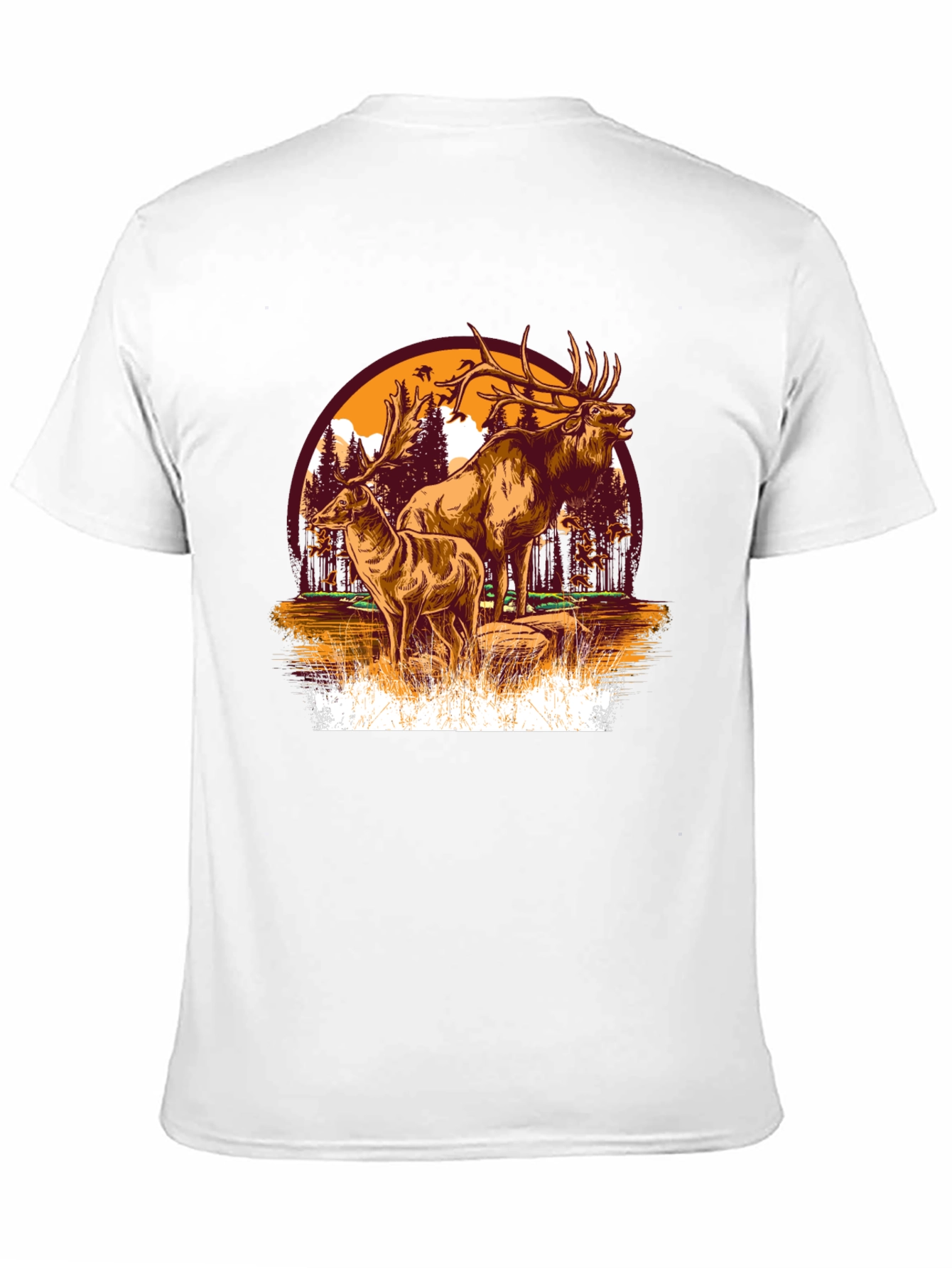 Elk Graphic Tee - Nature Lovers Shirt