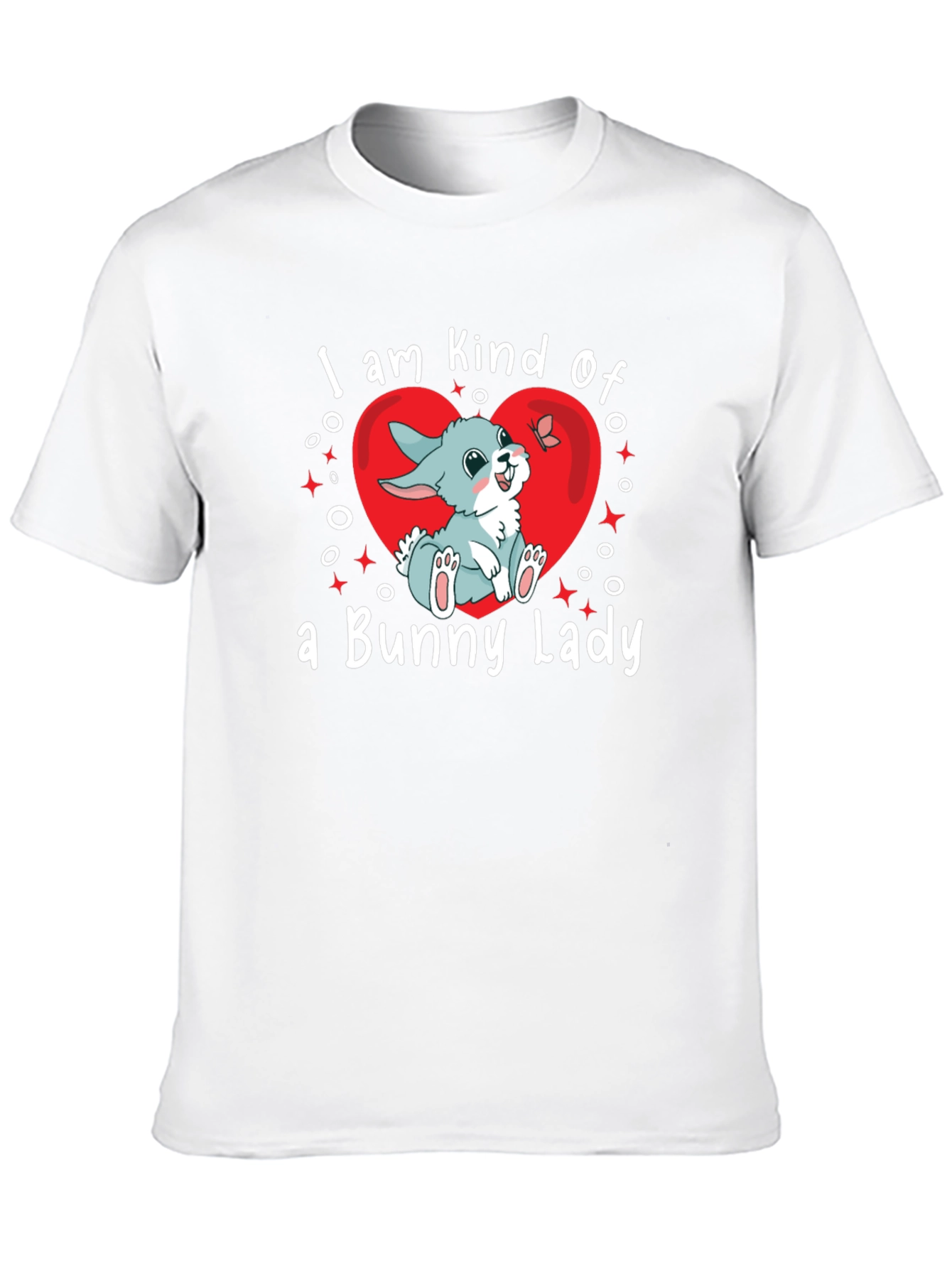 Bunny Lady T-Shirt - Cute Rabbit Graphic Tee