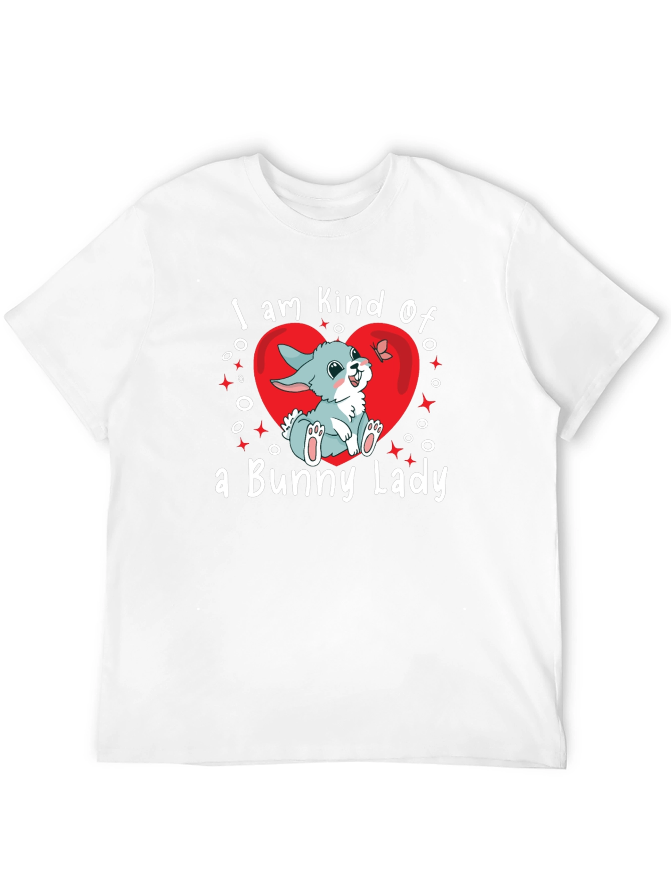 Bunny Lady T-Shirt - Cute Rabbit Graphic Tee