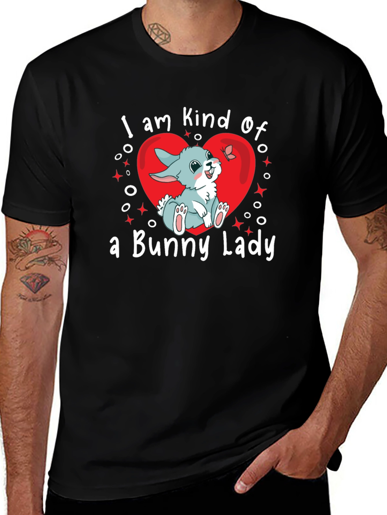 Bunny Lady T-Shirt - Cute Rabbit Graphic Tee