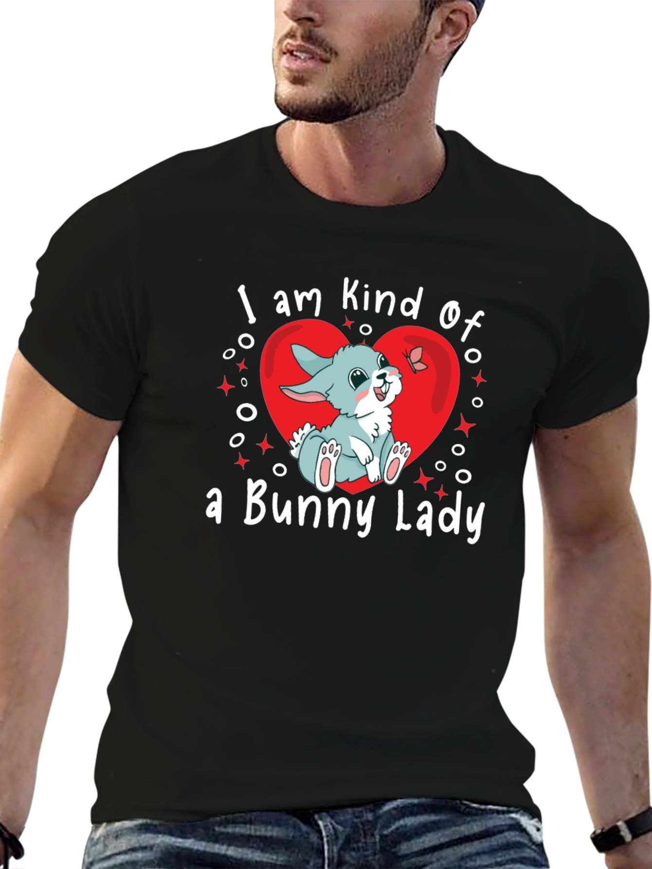 Bunny Lady T-Shirt - Cute Rabbit Graphic Tee