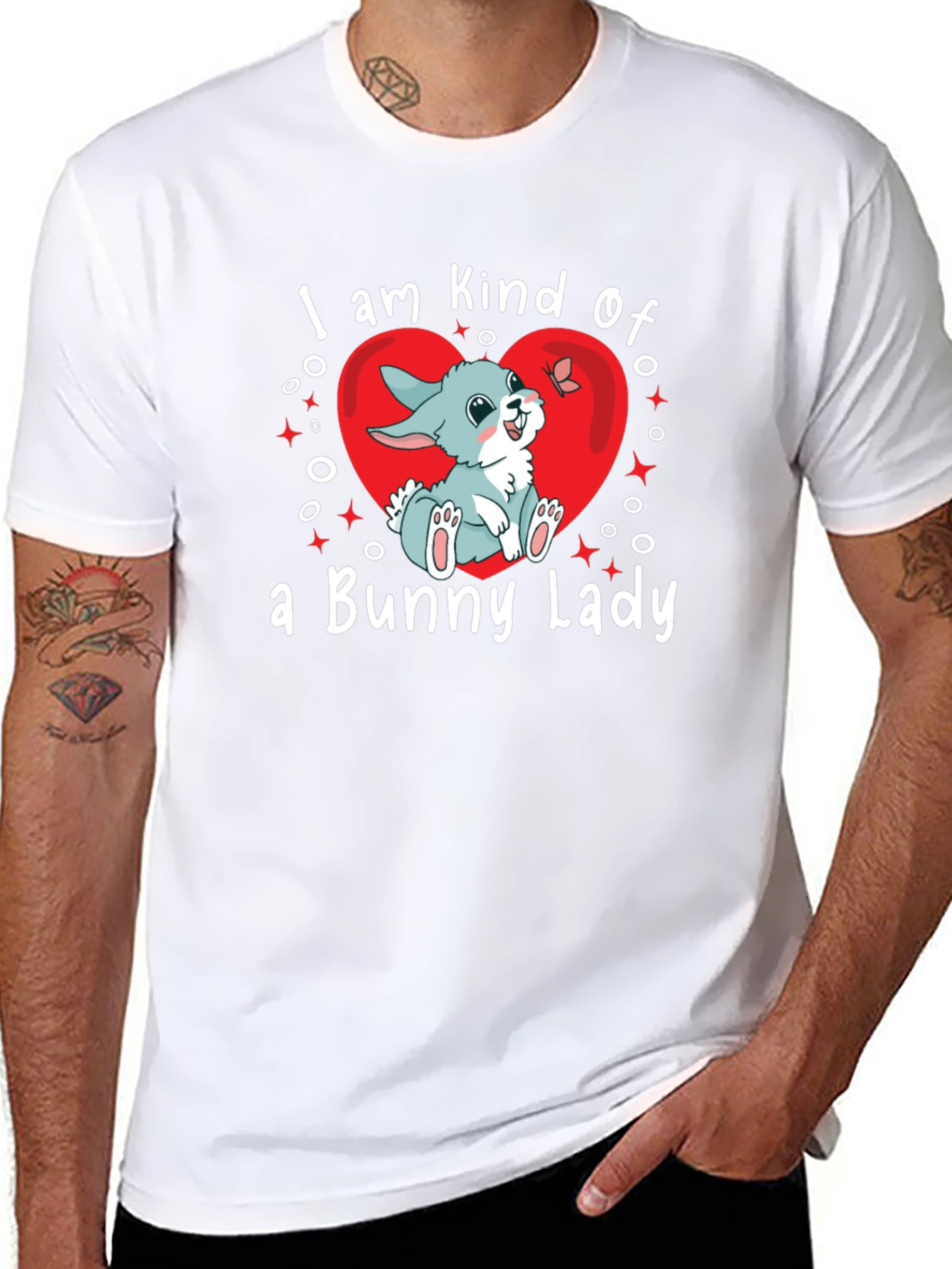 Bunny Lady T-Shirt - Cute Rabbit Graphic Tee
