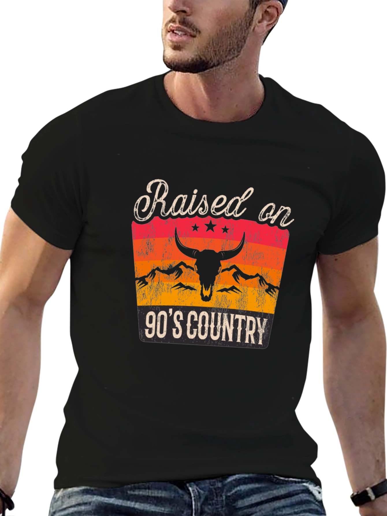 Raised on 90s Country Graphic T-Shirt